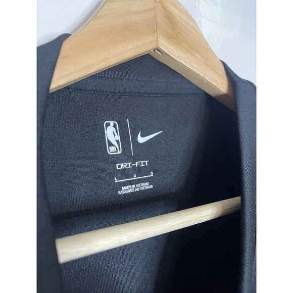 Nike Dri Fit Men's Large Black Sweatshirt Miami Heat Basketball Pullover - Picture 4 of 7